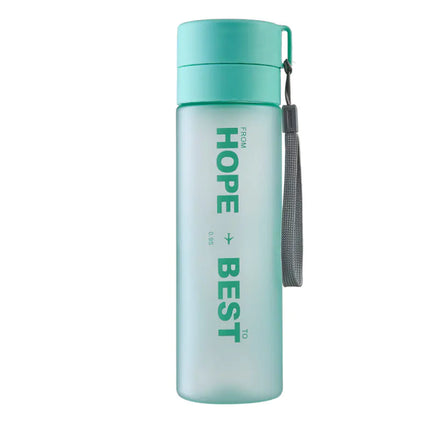 Frosted Plastic Alphabet Mug with Tea Holder Strap