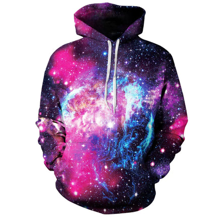 3D Hoodie with Stargazing Digital Print (Long Sleeve)