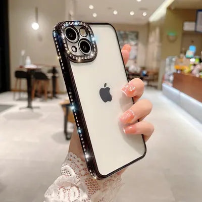 Diamond-Studded Phone Case for iPhone 15 Pro Max