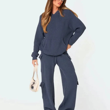 Casual Hooded Sweater Suit for Spring & Autumn