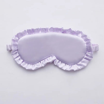Silk Ruffle Sleep Eye Mask for Better Sleep (Multicolor)
