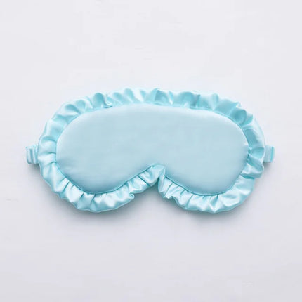 Silk Ruffle Sleep Eye Mask for Better Sleep (Multicolor)
