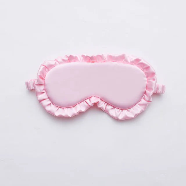 Silk Ruffle Sleep Eye Mask for Better Sleep (Multicolor)