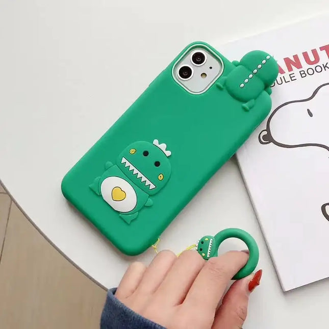 Dinosaur Silicone Phone Case for iPhone Xs & 11