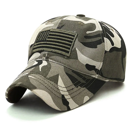 Men's USA Flag Outdoor Camouflage Baseball Cap