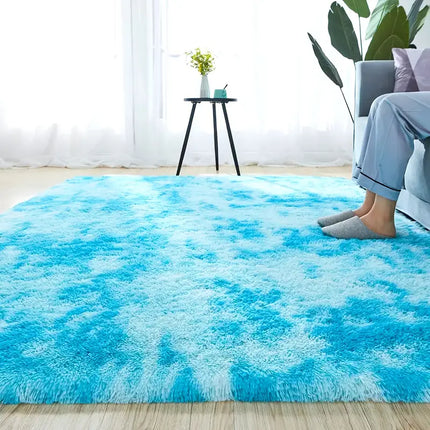 Silk Wool Carpet for Living Room and Bedroom Plush Mat
