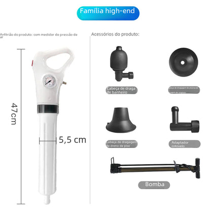 High Pressure Toilet Drain Unclogging Tool