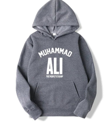 Men's Fleece Pullover Hoodie with Letter Print