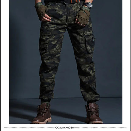 Slim Fit Stretchy Casual Pants for Men - Camouflage