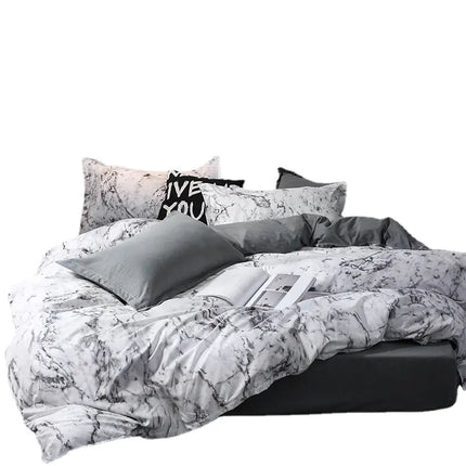 Cross-Border Home Textiles Bedding Set with Duvet & Pillow