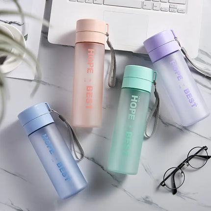 Frosted Plastic Alphabet Mug with Tea Holder Strap