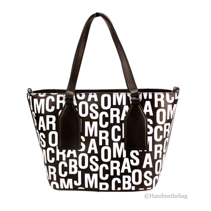 Marc Jacobs Small Monogram Print Leather Tote Crossbody Bag