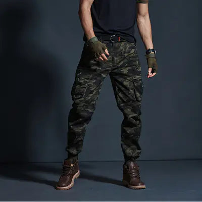Slim Fit Stretchy Casual Pants for Men - Camouflage