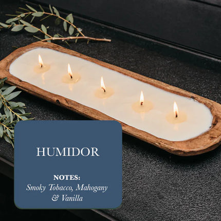 5-Wick Dough Bowl Candle - Humidor