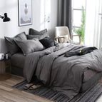 Cocoa-Grey / Quilt cover 135*200cm pillowcase 50*75cm2