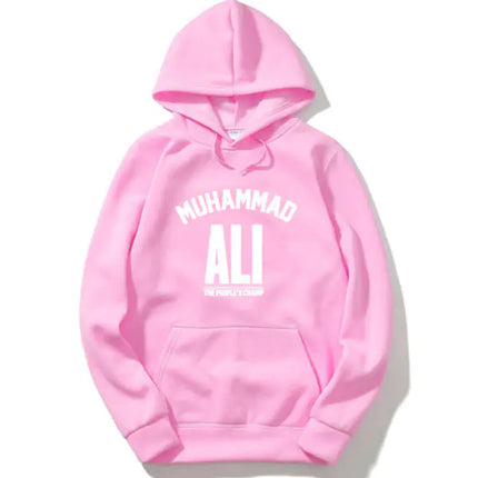 Men's Fleece Pullover Hoodie with Letter Print