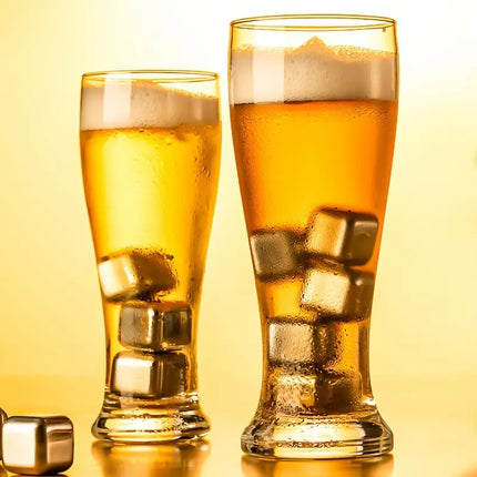 2pcs Large Capacity Lead-Free Glass Beer Mugs
