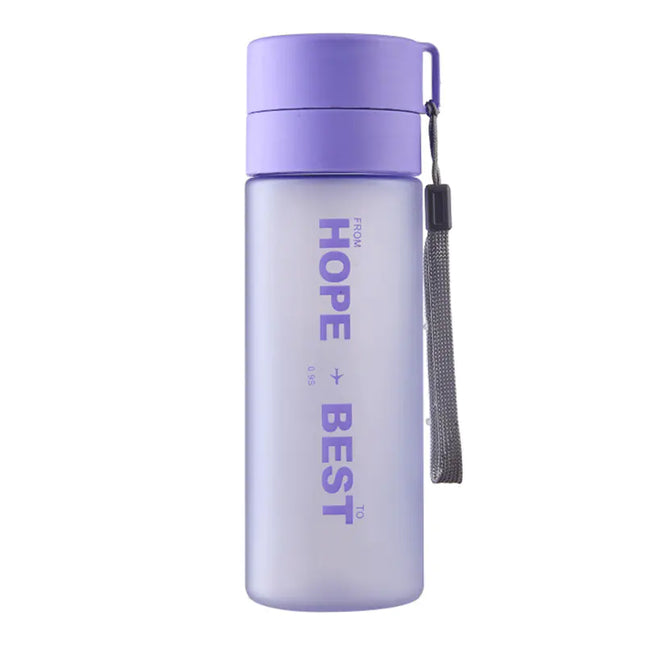 Frosted Plastic Alphabet Mug with Tea Holder Strap