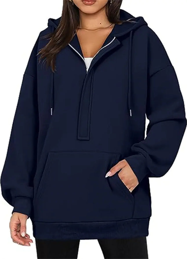 Women's Solid Color Versatile Hoodie