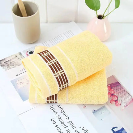 Embroidered Logo Cotton Face Towels