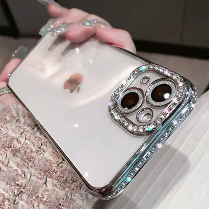Diamond-Studded Phone Case for iPhone 15 Pro Max