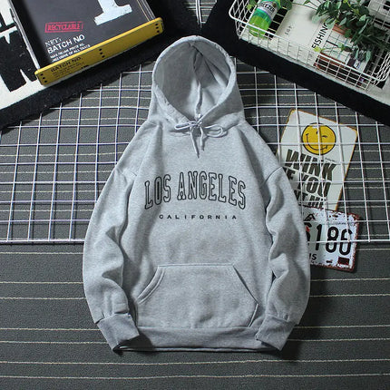 Los Angeles Letter Print Women's Hoodie Pullover