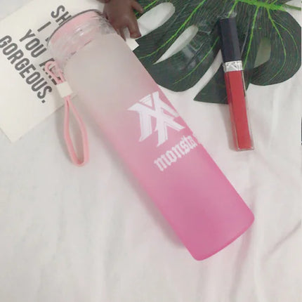 Frosted Glass Bottle with Gradient Design