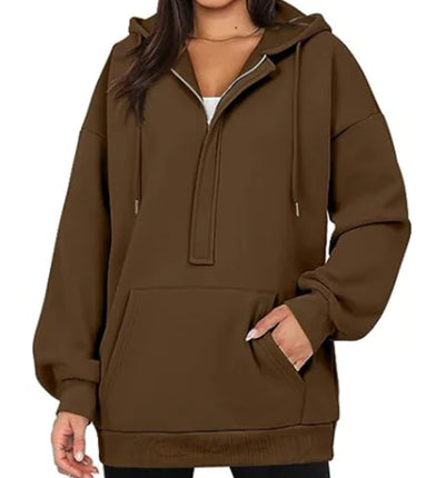 Women's Solid Color Versatile Hoodie