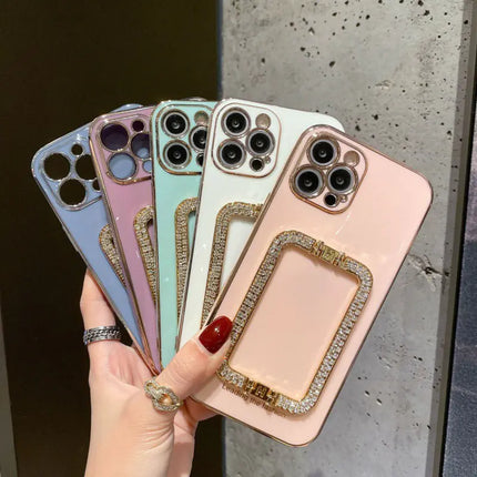 Glitter Phone Case with Stand for iPhone 15 Pro Max