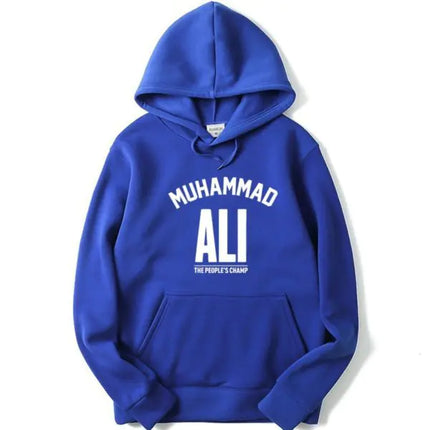 Men's Fleece Pullover Hoodie with Letter Print