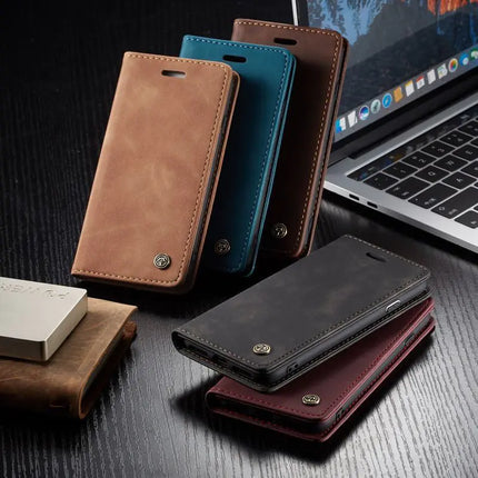 Luxury Matte Magnetic Flip Case for iPhone XR