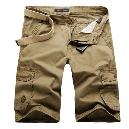 Men's Solid Color Loose Fit Five-Point Casual Shorts