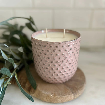 Spring Home Decor Dusty Pink Limited Edition Candle by TLC Candle Co.