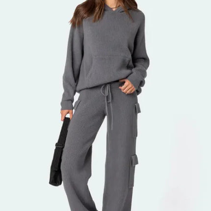 Casual Hooded Sweater Suit for Spring & Autumn