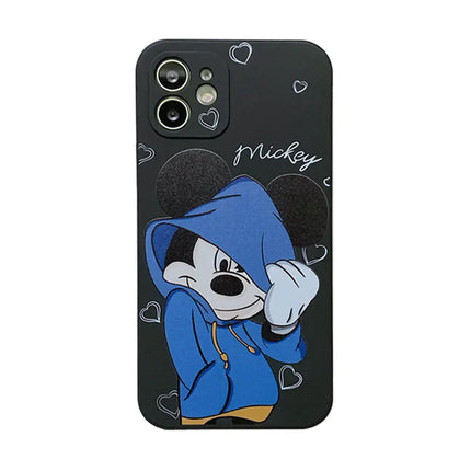 Cartoon Mickey & Minnie Phone Case for iPhone 13/14 Pro