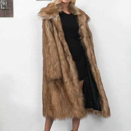 Luxe Long Fur Coat for Women