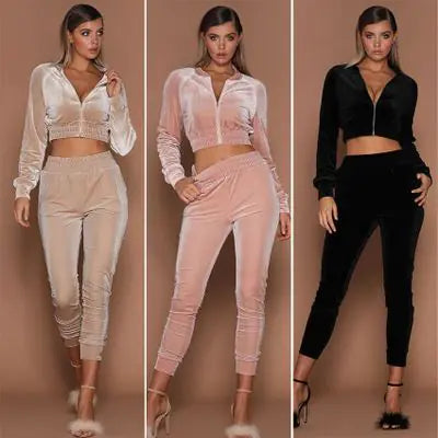 Fleece Cotton Women's Hoodie Set