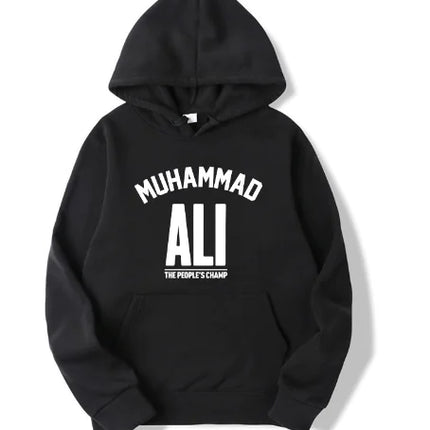 Men's Fleece Pullover Hoodie with Letter Print