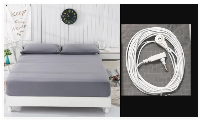 Grounding bed sheets