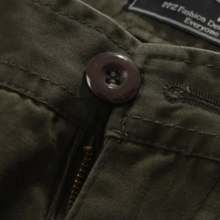 Cotton Cargo Shorts - 5-Point Length