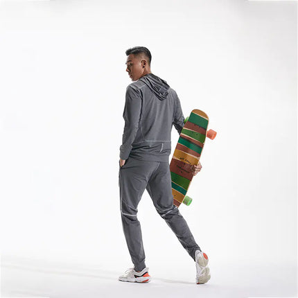 Men's Hooded Slim Fit Sports Jacket for Running
