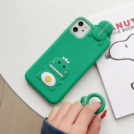 Dinosaur Silicone Phone Case for iPhone Xs & 11