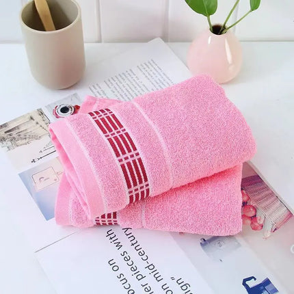 Embroidered Logo Cotton Face Towels