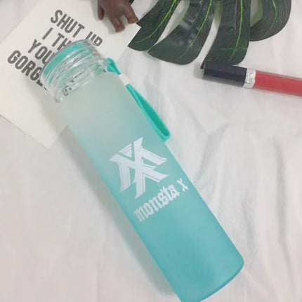 Frosted Glass Bottle with Gradient Design