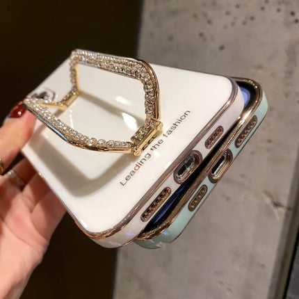 Glitter Phone Case with Stand for iPhone 15 Pro Max