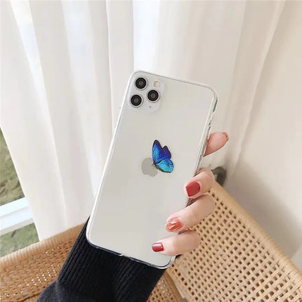 Blue Butterfly Phone Case for iPhone 11 Pro Max & More