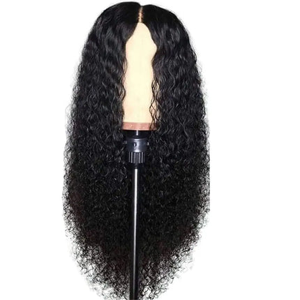 AA Hair Front Wig Womens Brazilian Human Long Curly Lace Wavy Hair Wigs