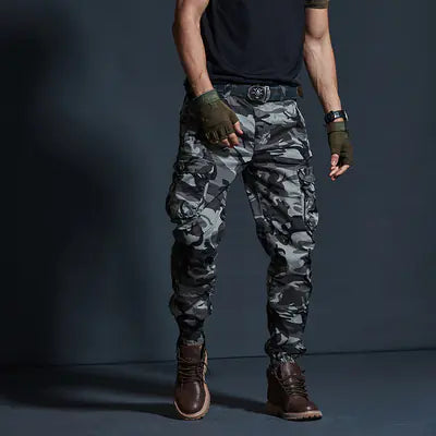 Slim Fit Stretchy Casual Pants for Men - Camouflage