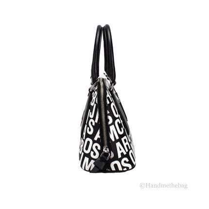Marc Jacobs Small Monogram Leather Dome Satchel Crossbody Bag