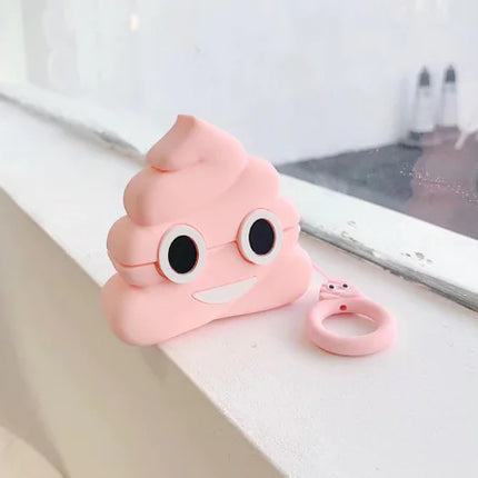 Apple Wireless Bluetooth Silicone Case - Funny Poop Design
